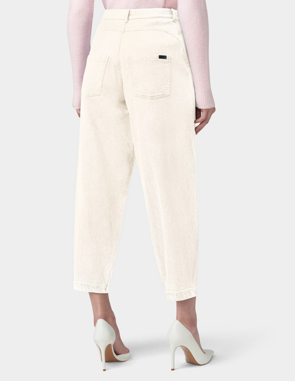 Hue Denim Barrel Leg Skimmer - Off White