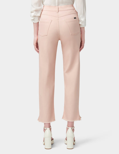 Hue Ruffle Hem Denim Skimmer - Pale Blush