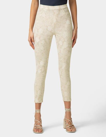 Hue Tonal Ultra Soft Denim Skimmer - White Pepper