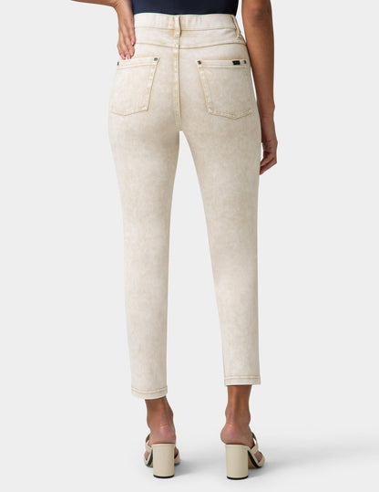 Hue Ultra Soft Denim High Waist Skimmer - Oatmeal Acid Wash