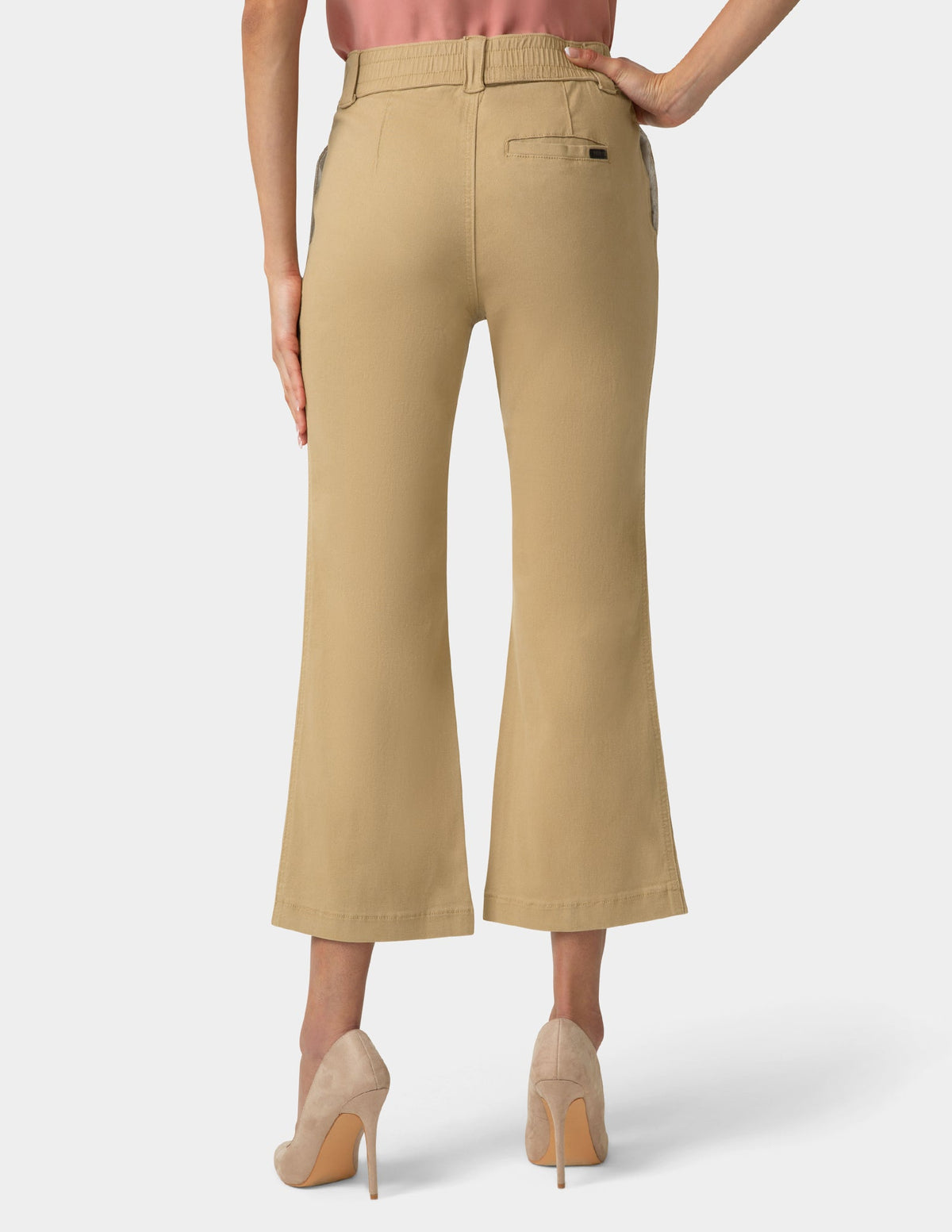Hue Ultra Stretch Chino Kick Flare Pant - Tannin