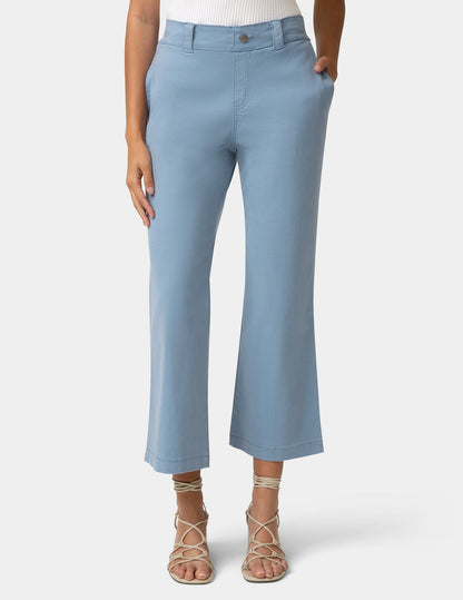 Hue Ultra Stretch Chino Kick Flare Pant - Colony Blue