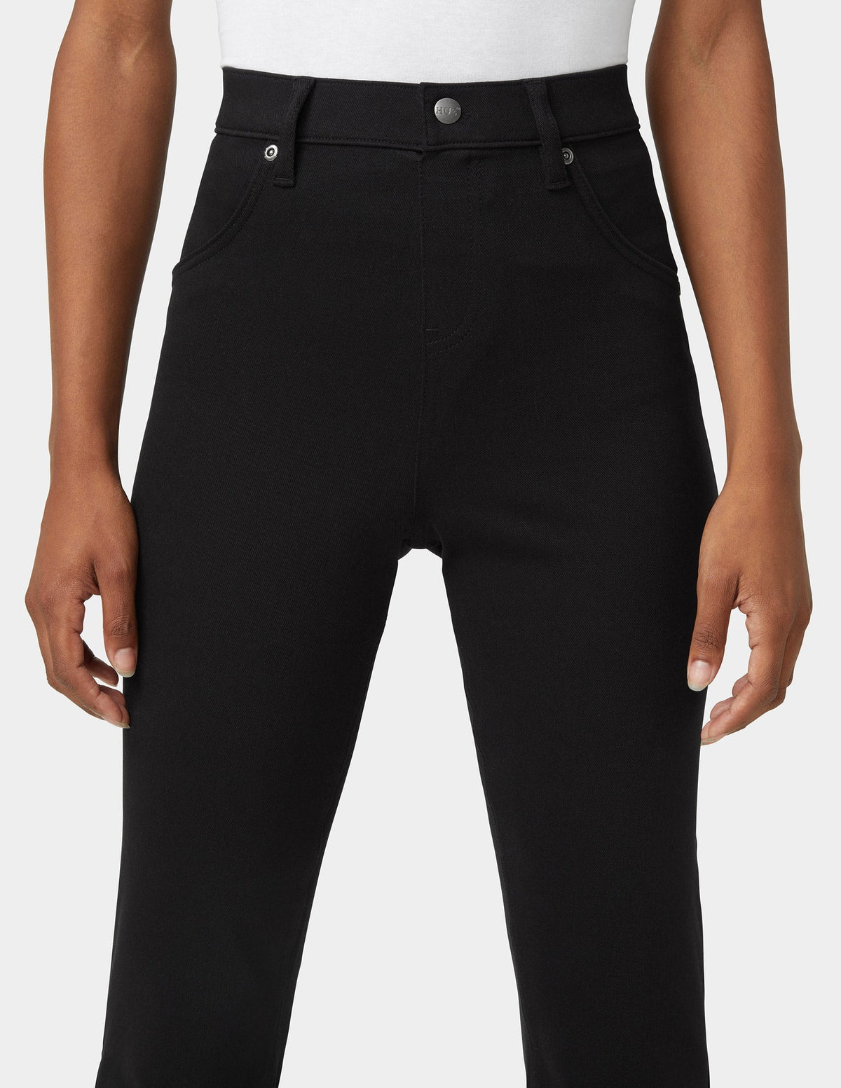 Hue Ultra Soft Denim Baby Bootcut - Black