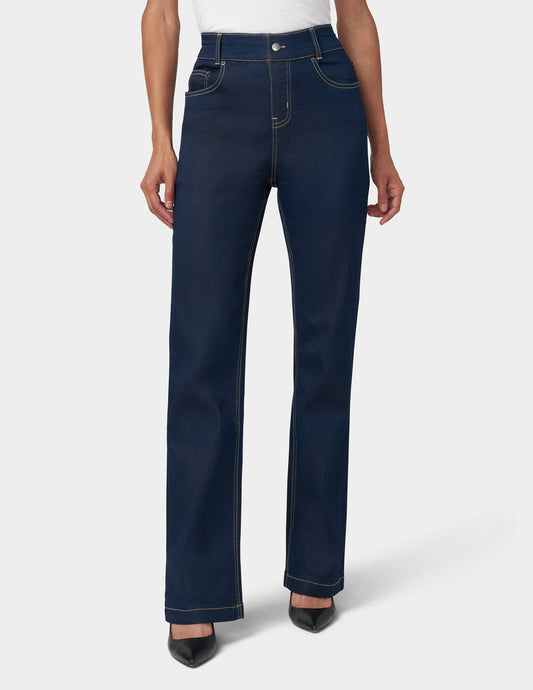 Hue Hi-Rise Bootcut Denim - Dark Rinse Wash