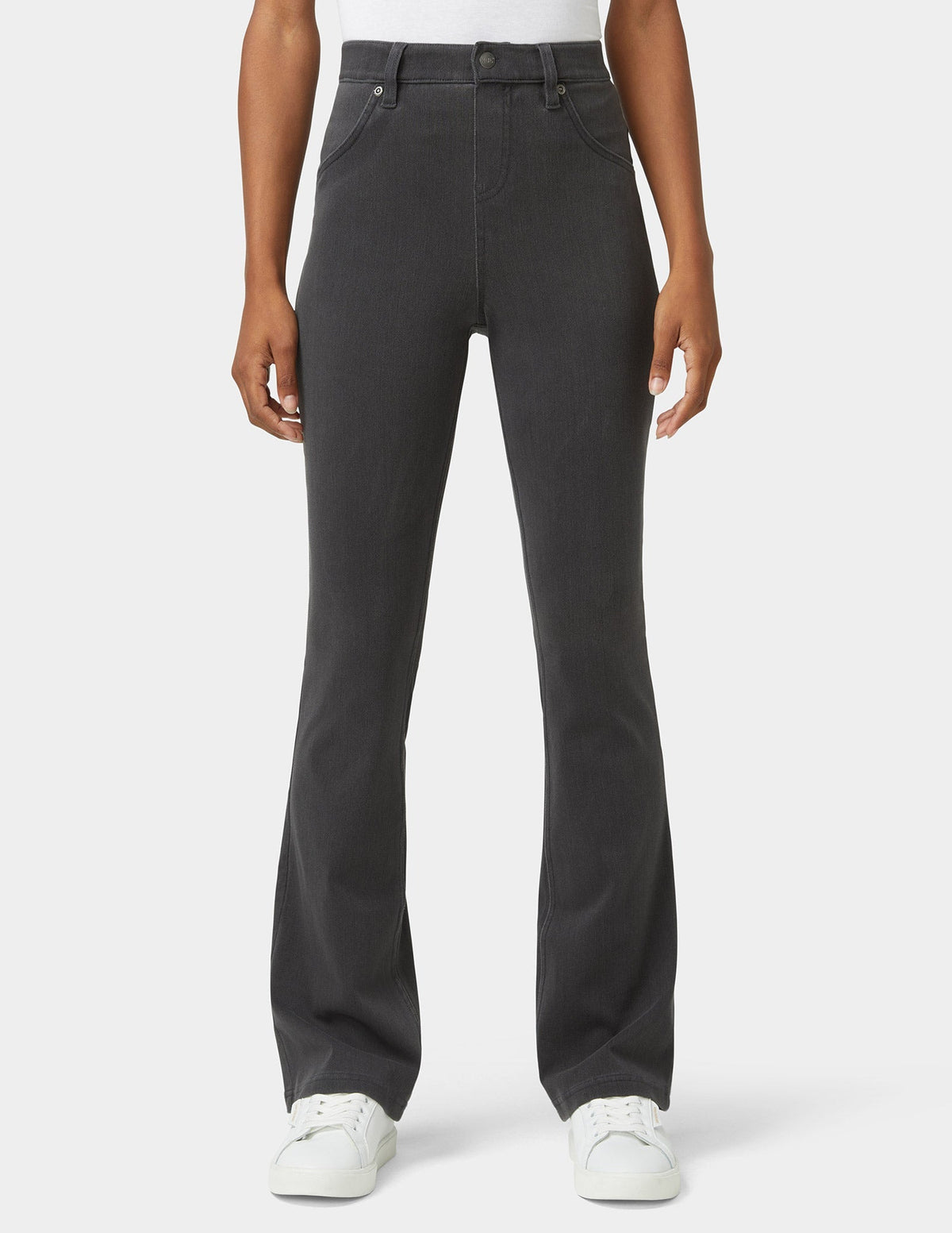Hue Ultra Soft Denim Baby Bootcut - Graphite Wash