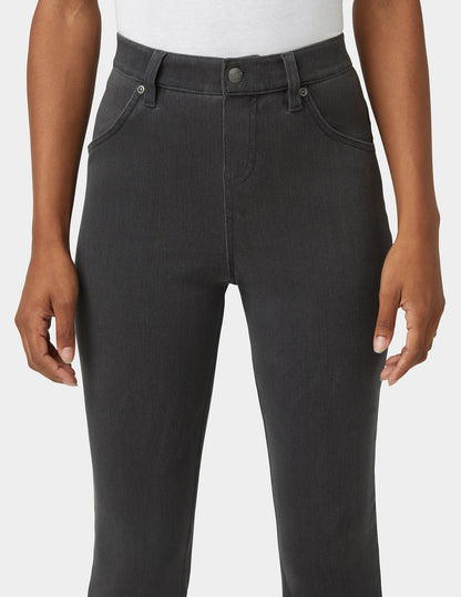 Hue Ultra Soft Denim Baby Bootcut - Graphite Wash