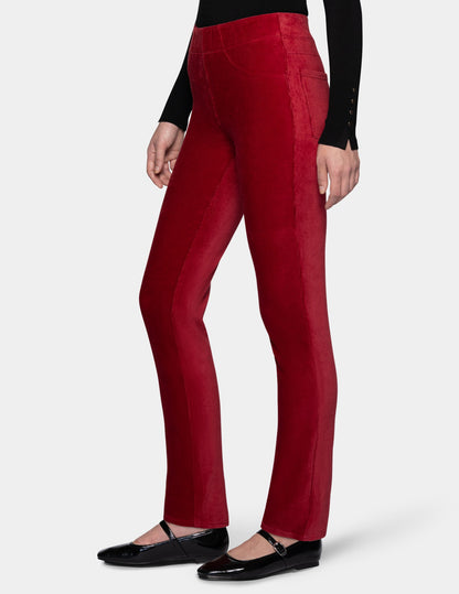 Hue Classic Corduroy Pant - Red Pepper