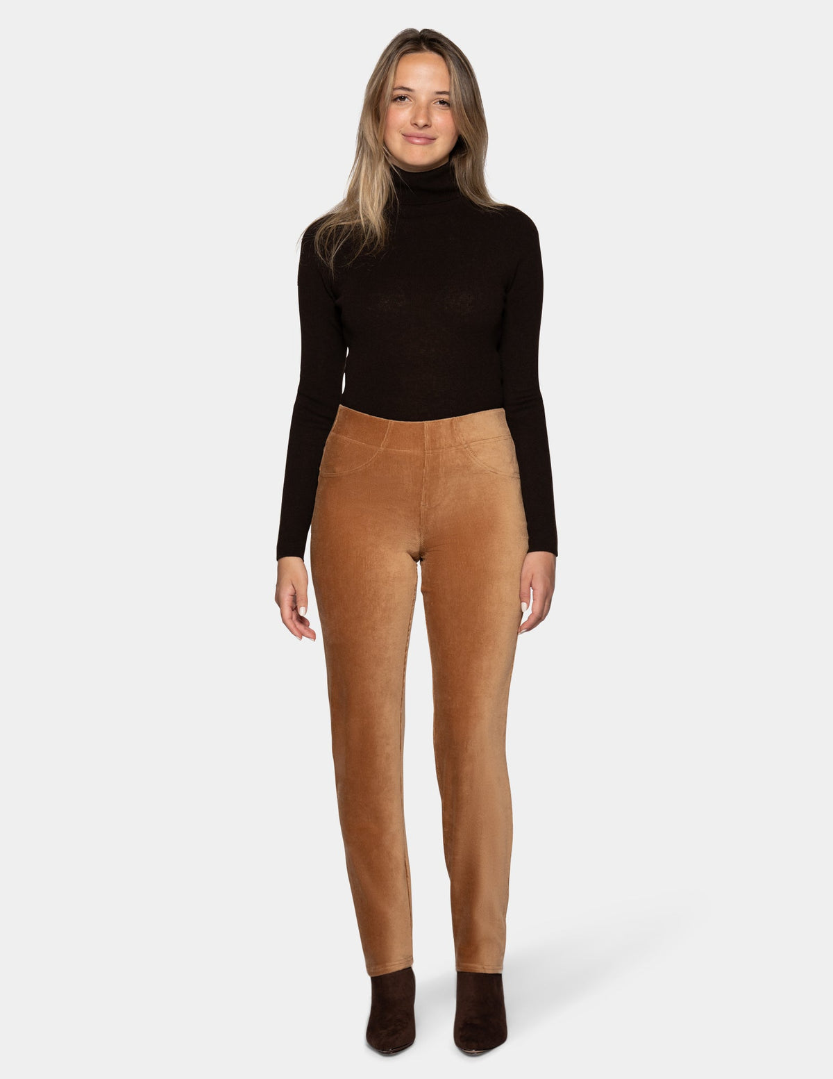 Hue Classic Corduroy Pant - Camel