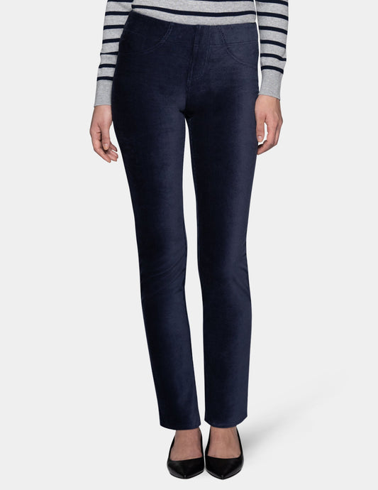 Hue Classic Corduroy Pant - Navy