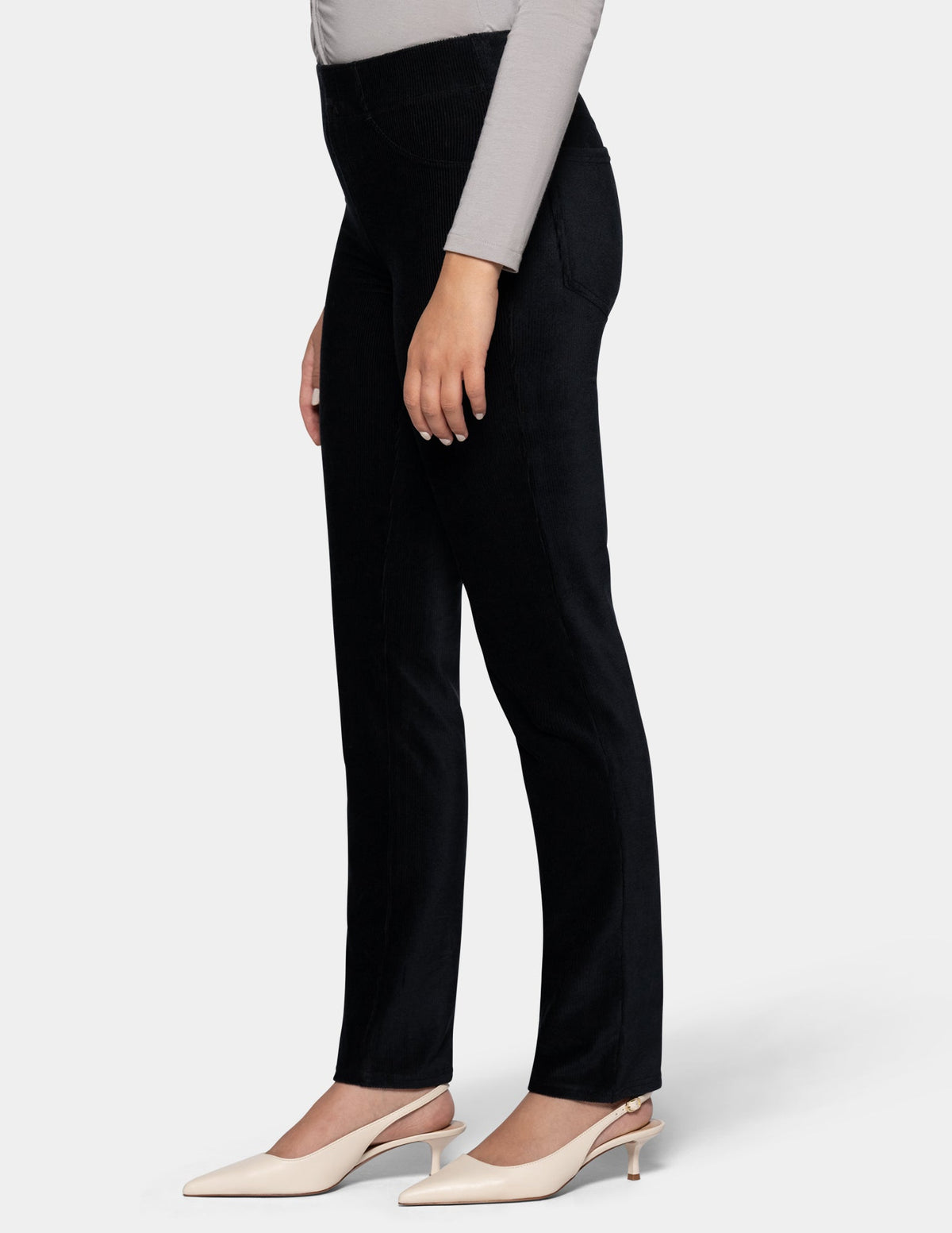 Hue Classic Corduroy Pant - Black