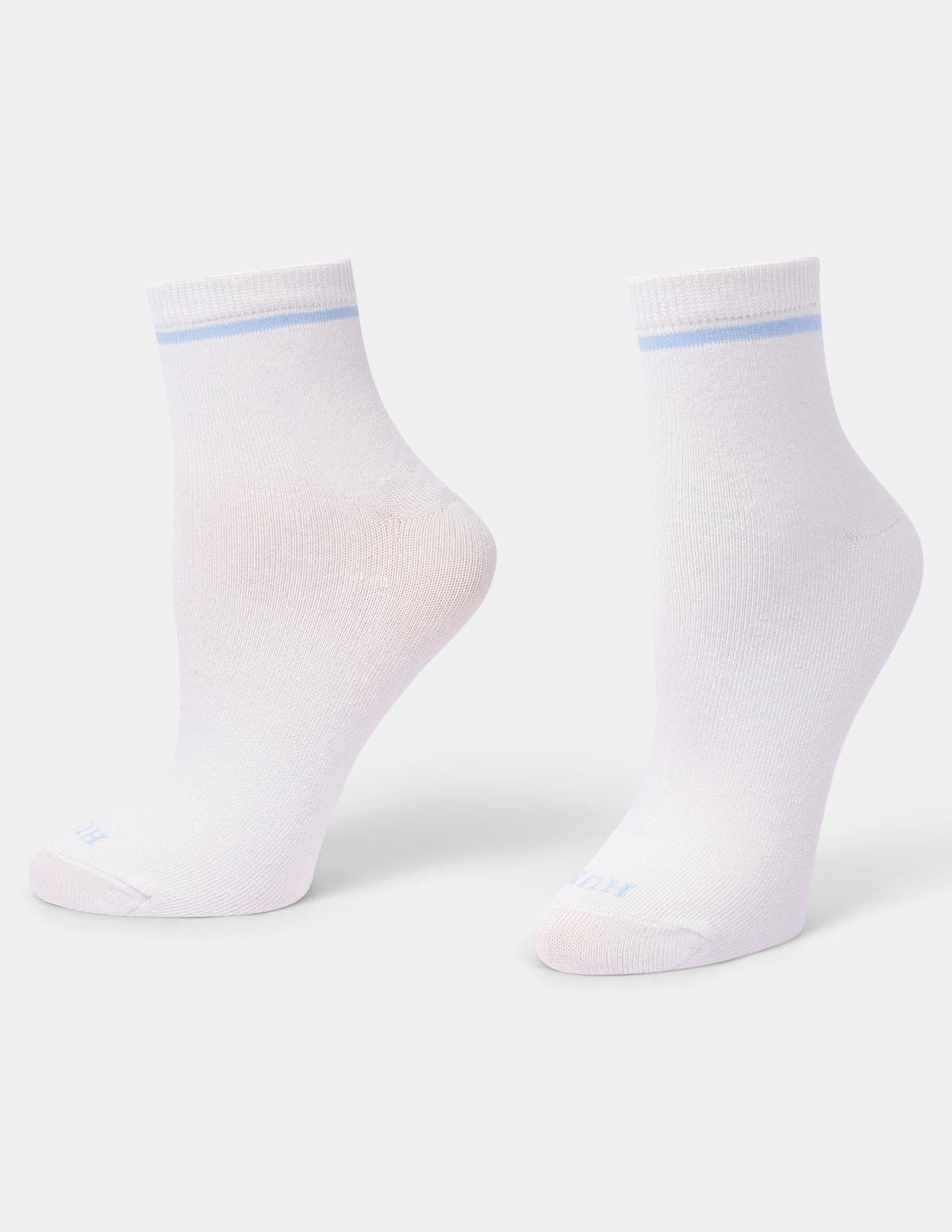 Hue Super Soft Shorty Sock 3 Pair Pack - Blue Leopard