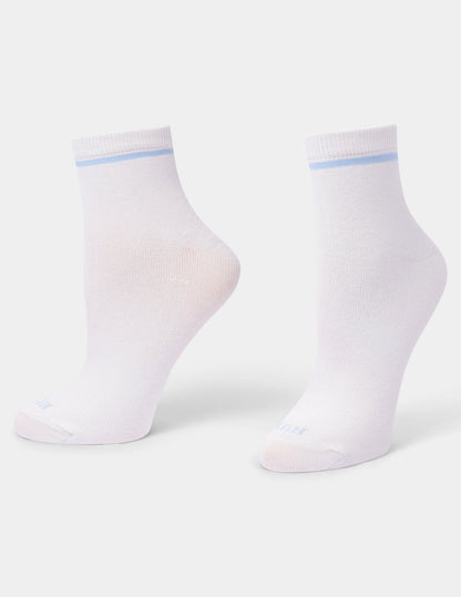 Hue Super Soft Shorty Sock 3 Pair Pack - Blue Leopard