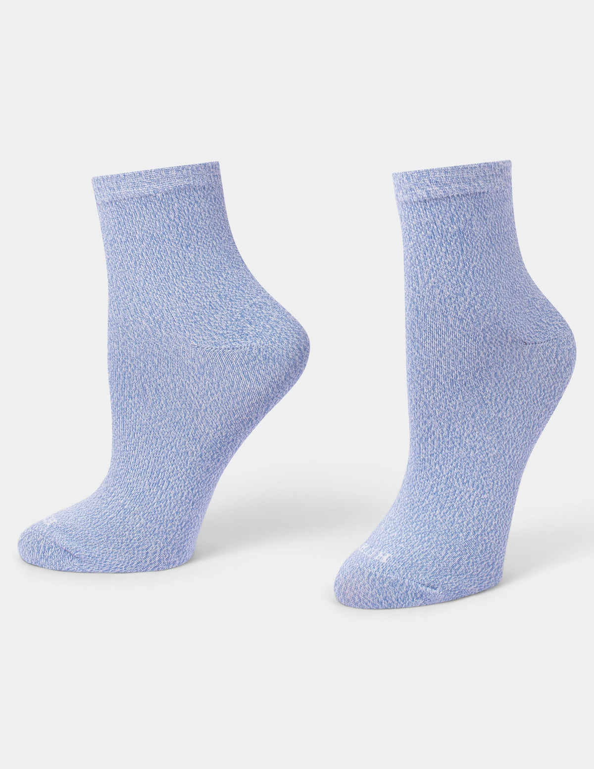 Hue Super Soft Shorty Sock 3 Pair Pack - Blue Leopard