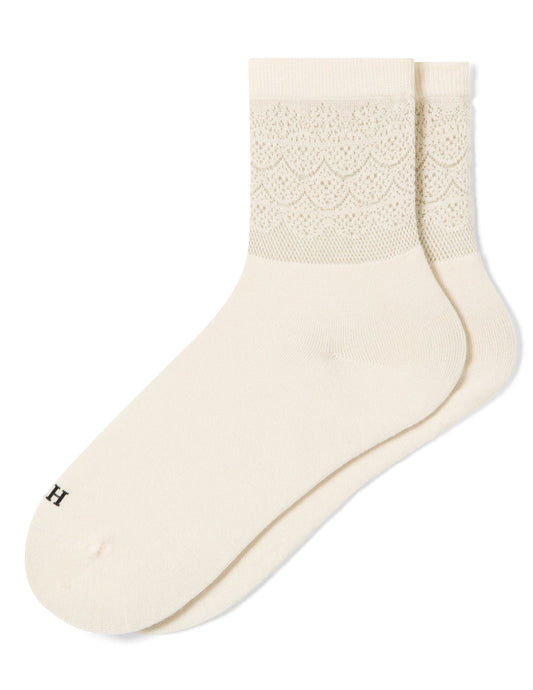 Hue Lace Border Anklet - Nude Blush