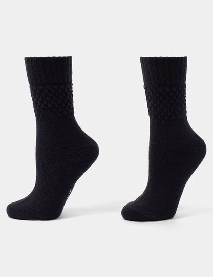 Hue Bubbled Boot Sock - Black