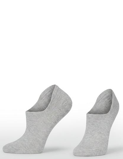 Hue Cotton No Show Arch Hug Sock 3 Pair Pack - Earthy