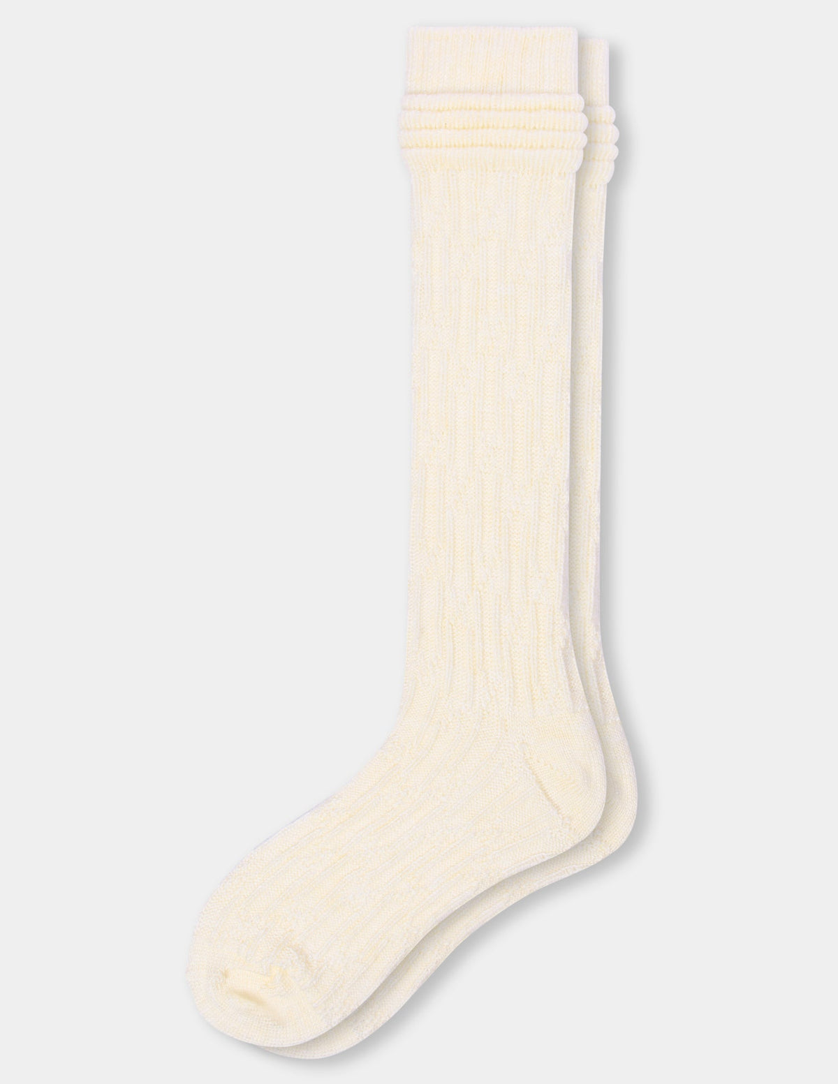 Hue Bubble Cable Knee Sock - Ivory
