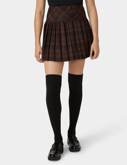 Hue Tonal Houndstooth Knee High - Black