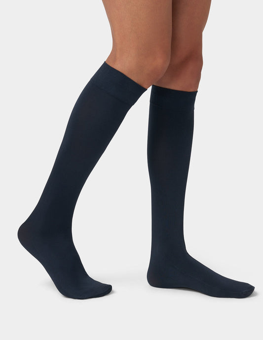 Hue Luster Knee High - Navy