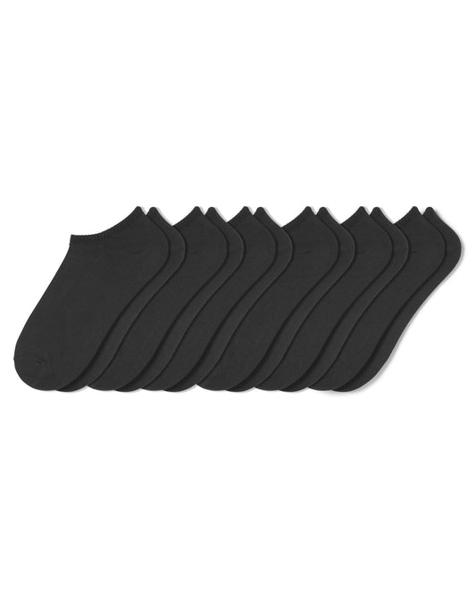Hue Microfiber Liner 6 Pair Pack - Black