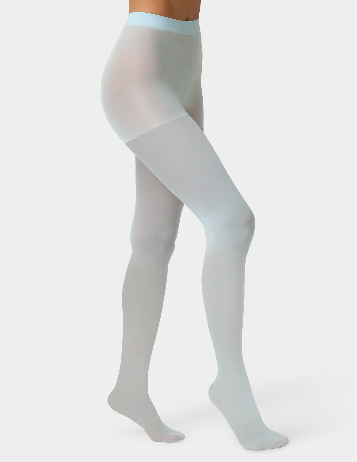 Hue Sheer Tights with Control Top - Cerulean