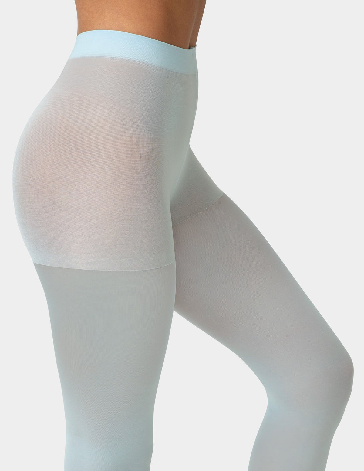 Hue Sheer Tights with Control Top - Cerulean