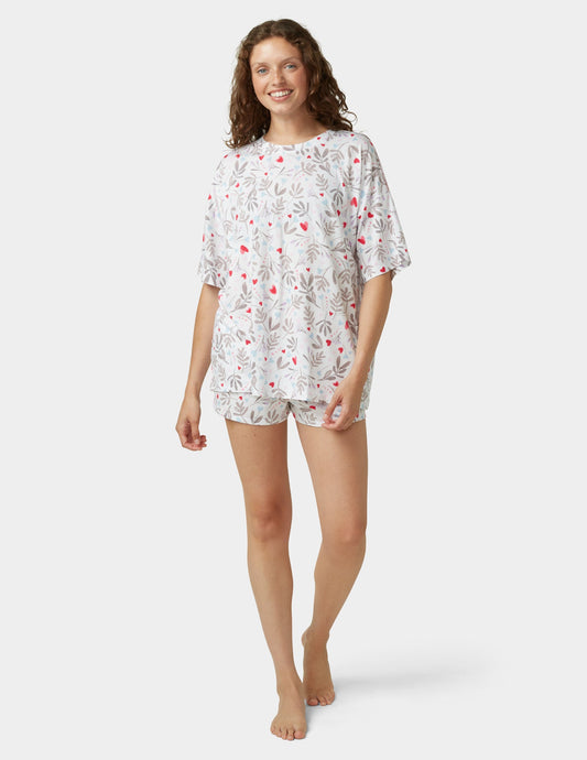 Hue Put A Bow On It PJ Set - Bright White