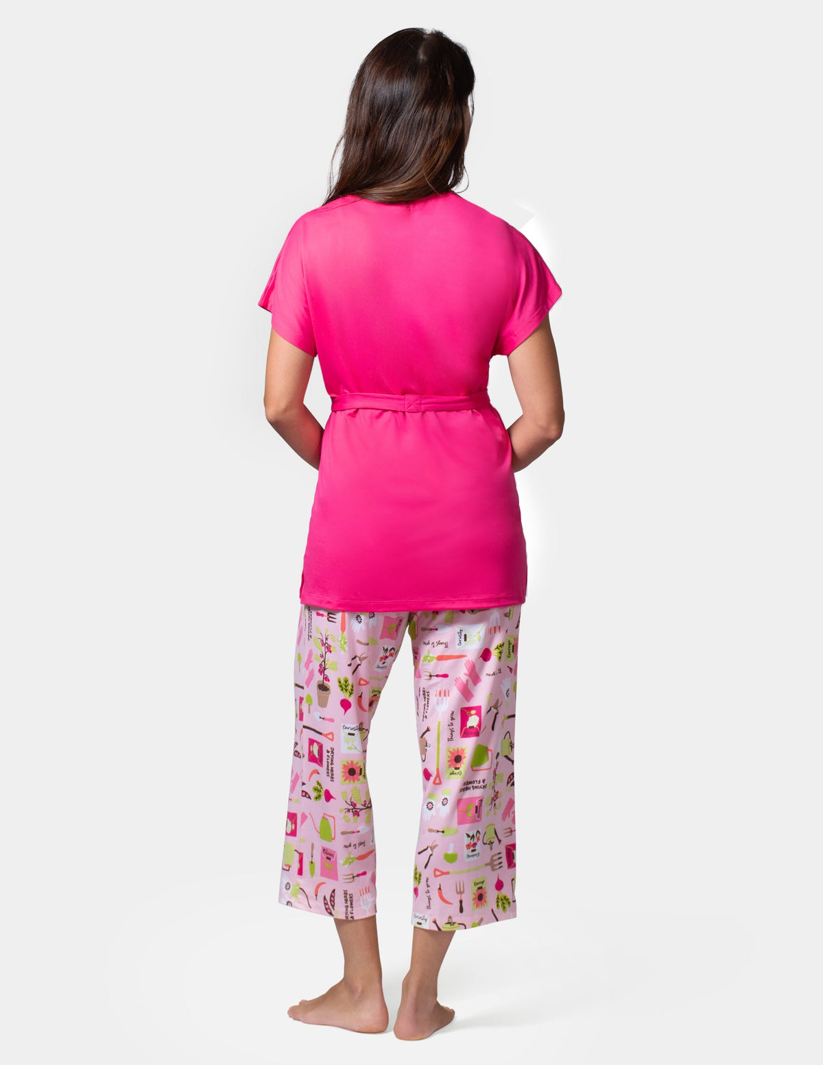 Hue Mama Jama 3 Piece PJ Set - Beetroot Pink