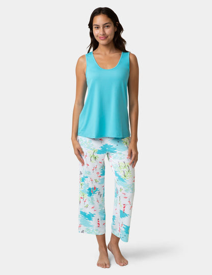 Hue Mama Jama 3 Piece PJ Set - Blue Mist
