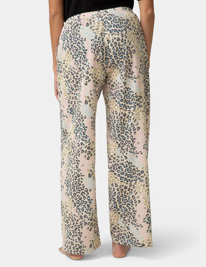 Hue Cotton Candied Lazy Leopard PJ Pant - Sheer Bliss