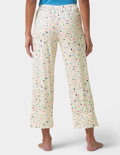 Hue Dreaming Drift Daisy PJ Capri - Whitecap Grey