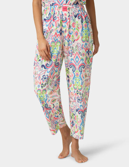 Hue Poplin PJ Pant - Bright White