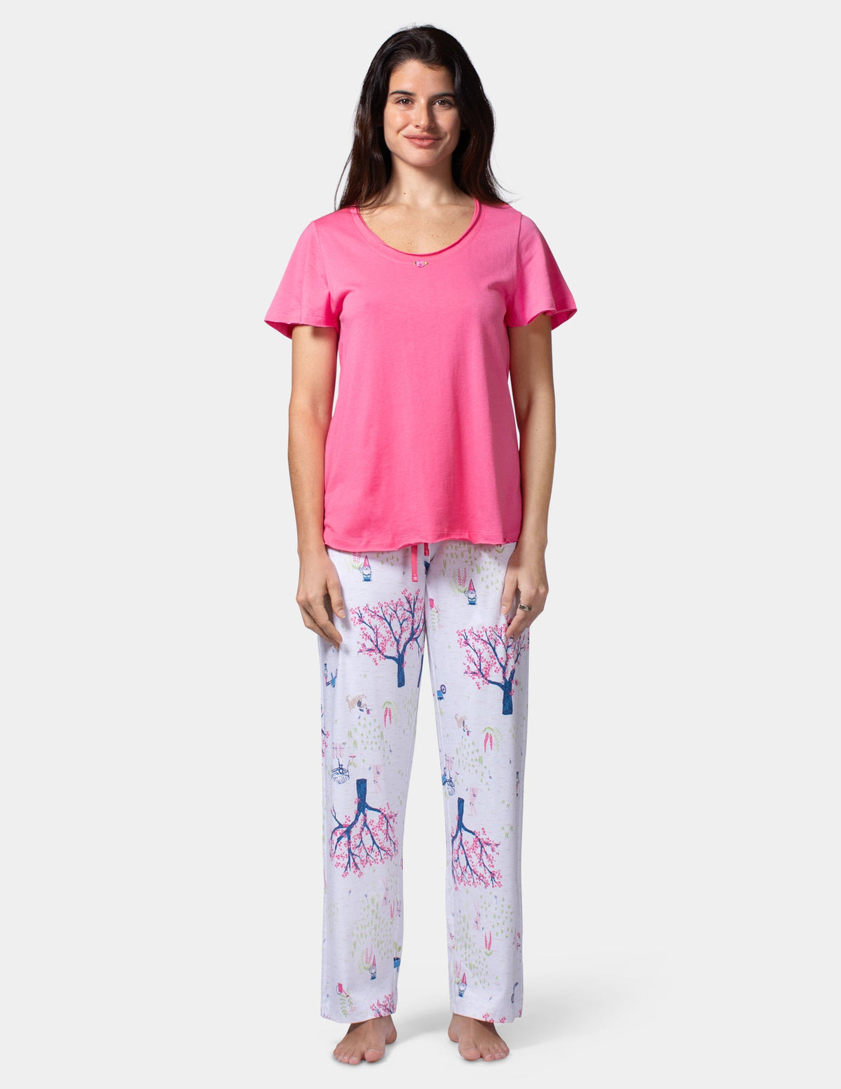 Hue Spring Ready PJ Capri - Bright White