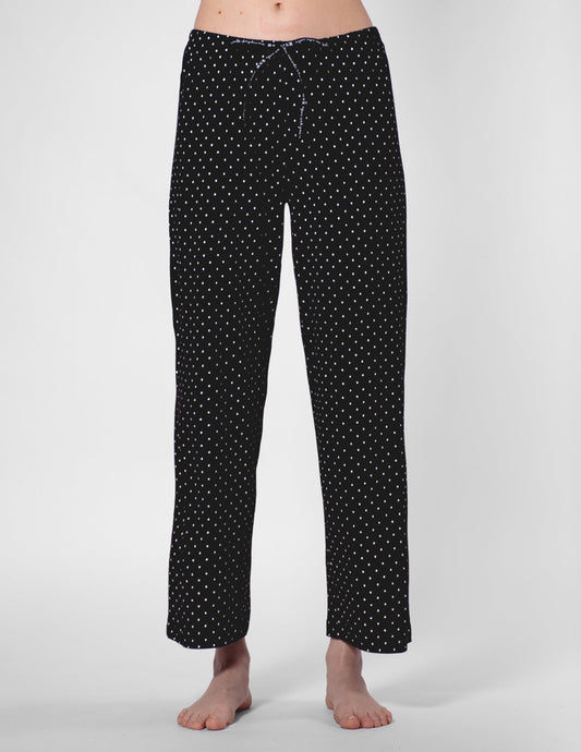 Hue SleepWell Rio Dots Sleep Pant - Black