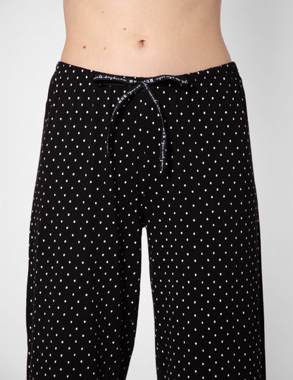 Hue SleepWell Rio Dots Sleep Pant - Black