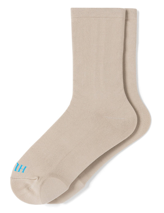 Hue Cushioned Crew Sock - Putty