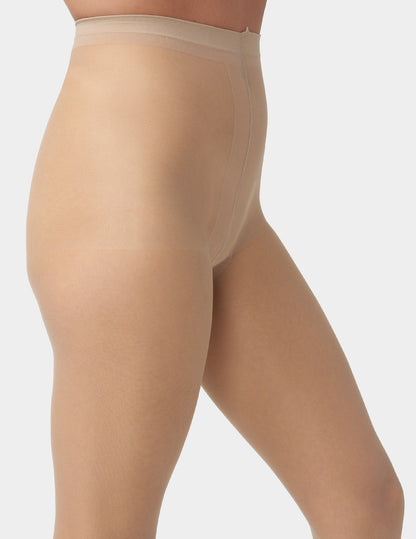 Hue Essentials Solutions Clear Control Top Pantyhose - Natural