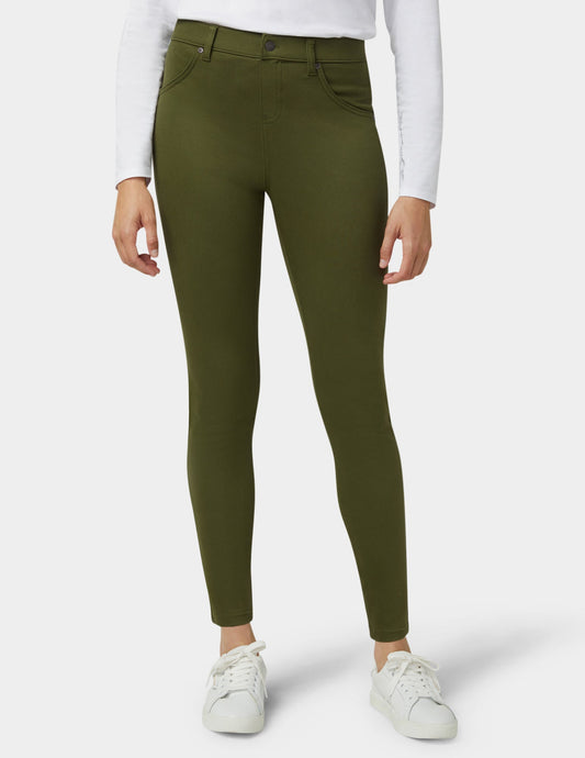 Hue Ultra Soft Denim Legging - Burnt Olive