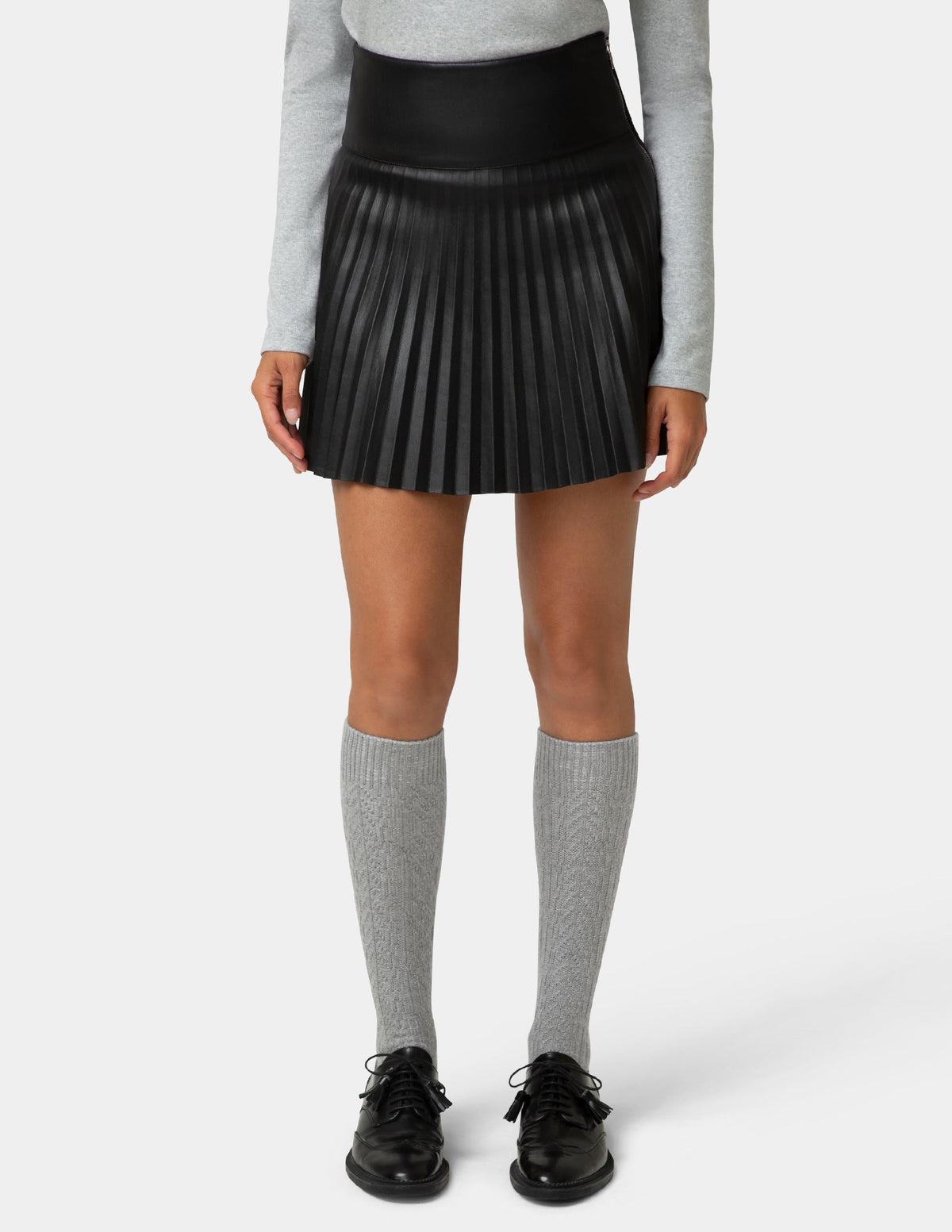 Hue Cable Knee Sock - Drizzle