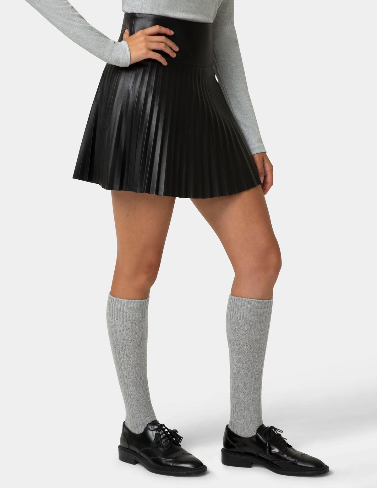 Hue Cable Knee Sock - Drizzle