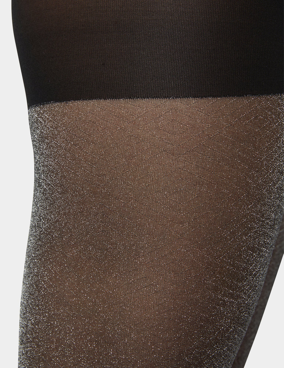 Hue Shimmer Diamond Tight With Control Top - Black