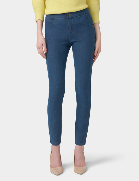 Hue Ultra Soft Fleece Lined Denim Leggings - Medium Wash