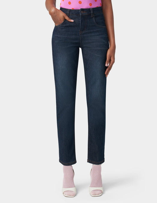 Hue Straight Leg Jeans - Dark Rinse Wash