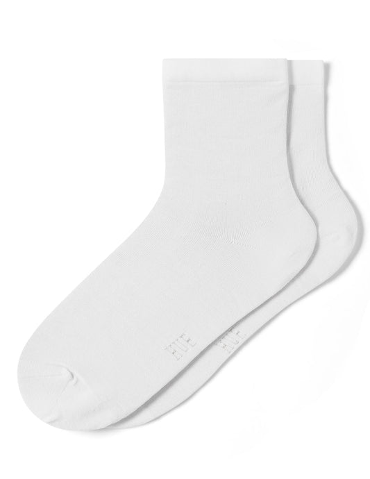 Hue Sleek Sock - White