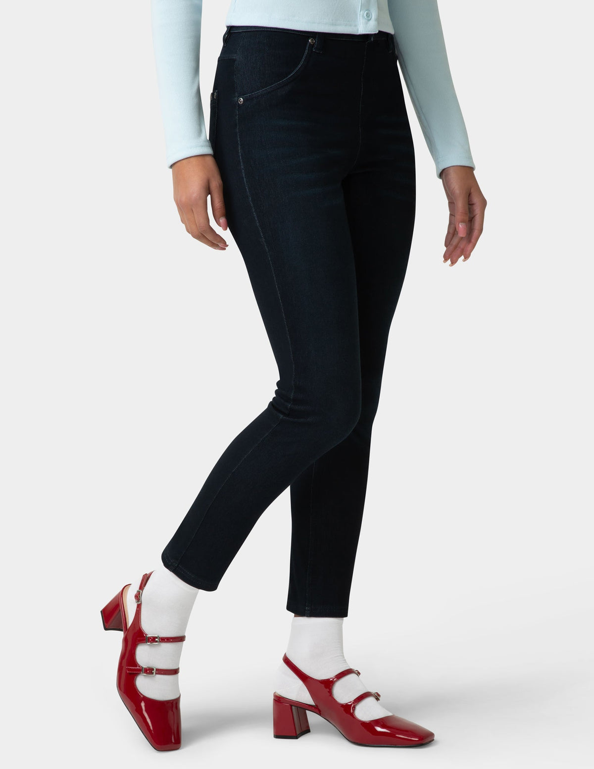 Hue Sleek Sock - White