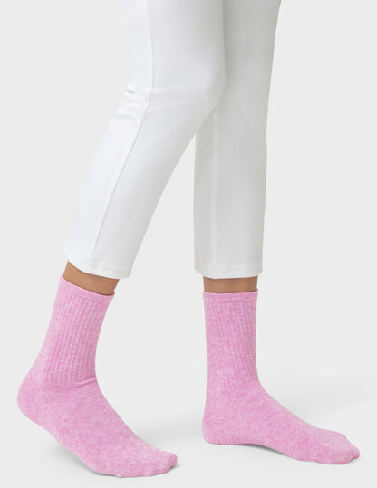 Hue Women's Must Have Crew 3 Pair Pack - Crocus