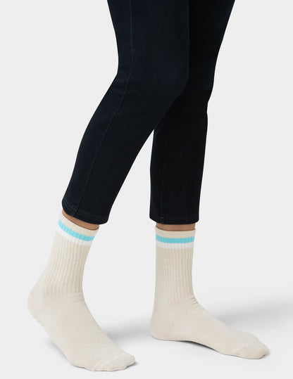 Hue Women's Must Have Crew 3 Pair Pack - Multi Stripe