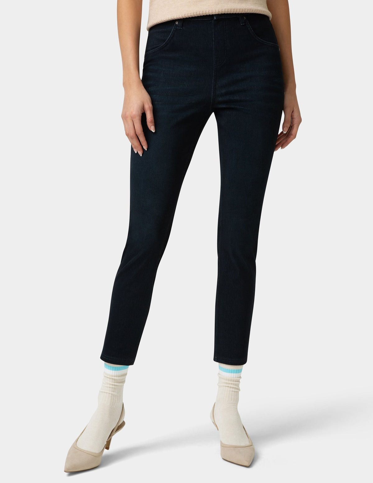 Hue Women's Must Have Crew 3 Pair Pack - Multi Stripe
