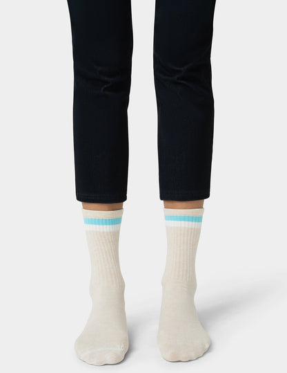 Hue Women's Must Have Crew 3 Pair Pack - Multi Stripe