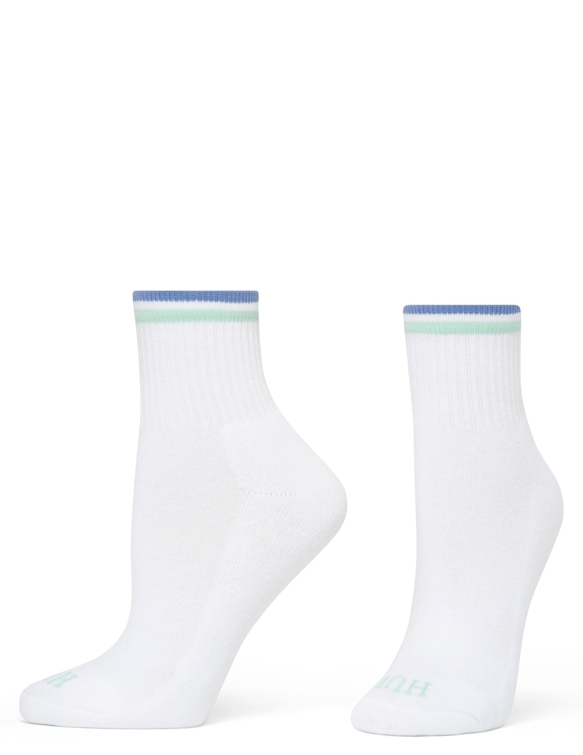 Hue Sport Mini Crew Sock 6 Pair Pack - Tipped